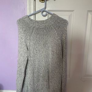 aerie gray knit sweater